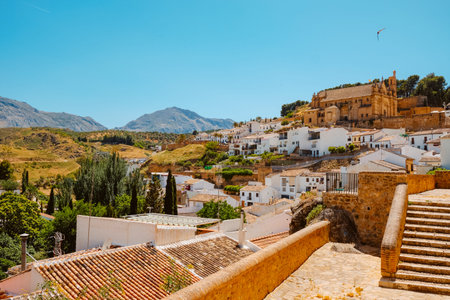 a view of the hillside in Antequera, in the province of Malaga, Spain, on which stands the Real...