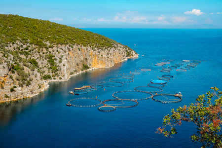 a view over Selonda Bay, in the Aegean sea, in Greece