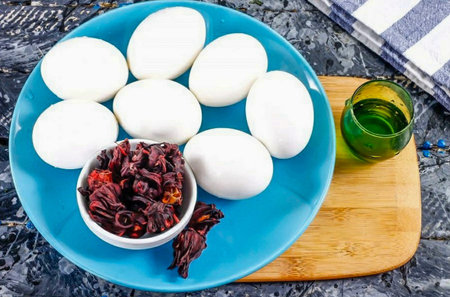 Prepare all the required ingredients. It is better to purchase eggs with a white shell so that they...