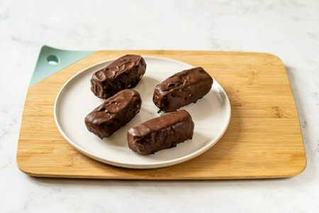 Pour melted chocolate over the curds.
