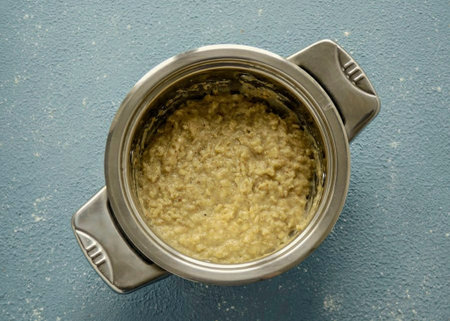 Cook the oatmeal for another 5 minutes, then remove from heat. Garnish with berries before serving.