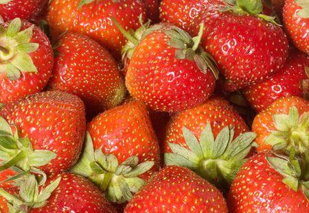 strawberries as backroundの写真素材