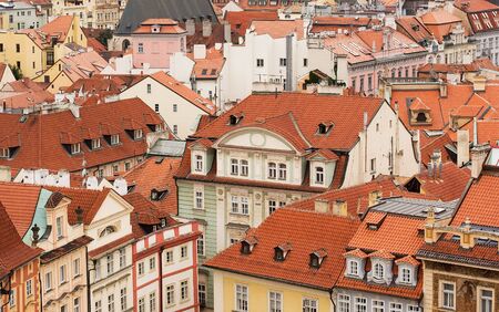 Roofs of the housesの写真素材