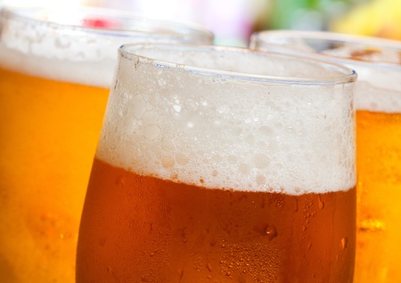glasses of beerの写真素材