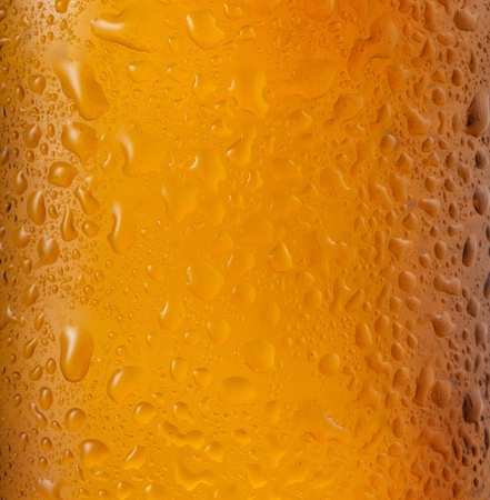 bottle of beer with water drops as backgroundの写真素材