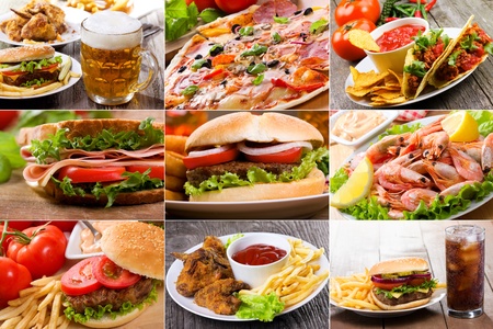 collage of fast food products collage of fast food products