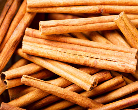 cinnamon sticks as backgroundの写真素材