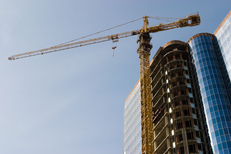 Building of a modern building