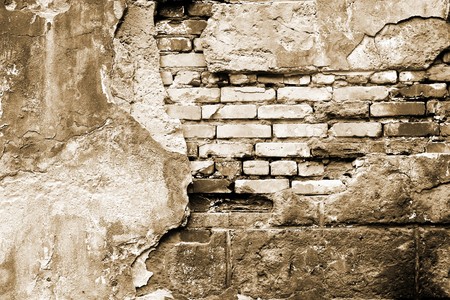 vintage brick wallの写真素材