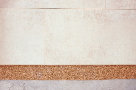 Coating of the laminate and cork, is very closeの写真素材