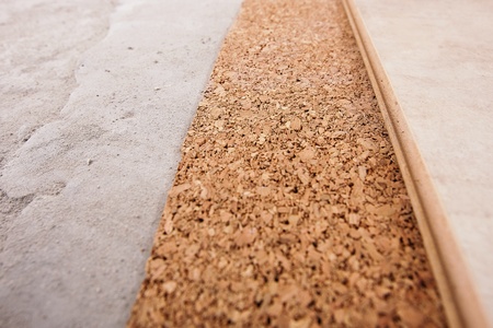 coating of the laminate and cork, is very closeの写真素材