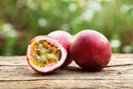 Passion fruit, high vitamin C and delicious of Tropical fruitの写真素材