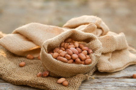 peanut in sack