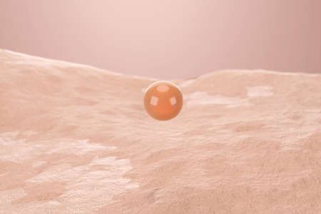 Drop of serum falling to rough and dry skin repair to smooth and soft look young and healthy. Anti aging serum and cream, cosmetic concept.の写真素材