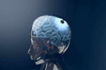 Computer chip implant in human brain