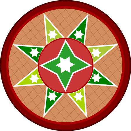 An Assamese Traditional conical hat made from tightly woven bamboo or cane. In Assamese language it is known as Jaapiの写真素材