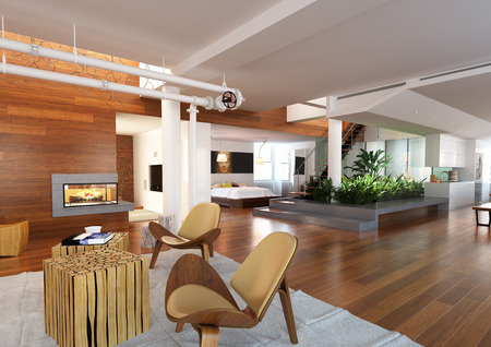 Modern Loftの写真素材