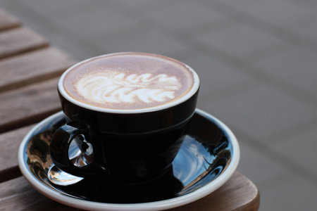A cup of coffee capuchino