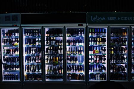 beer at the fridgeのeditorial素材