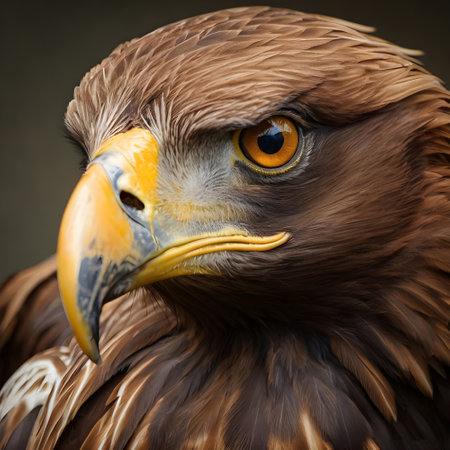 Portrait of a golden eagle (Aquila chrysaetos)の素材