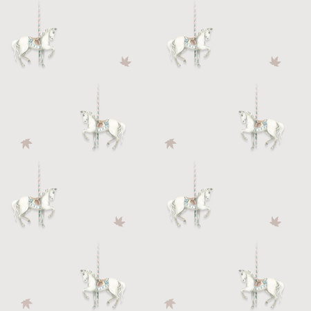 Horse, grey. Pattern Painted by hand in watercolor. Used in modern and stylish interior design, corporate identity, website design, printing, fabrics, clothing, books, packaging, postcards, postersの写真素材