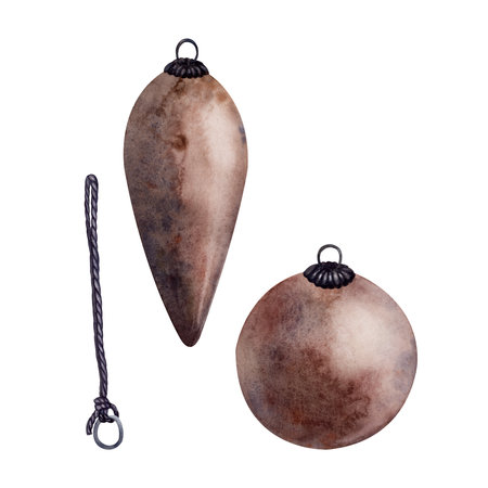 cotton. Watercolor. isolate. For prints, printing, stickers, tags, corporate identity, web design, invitations, patterns. Attribute of winter holidays. hand drawnの写真素材