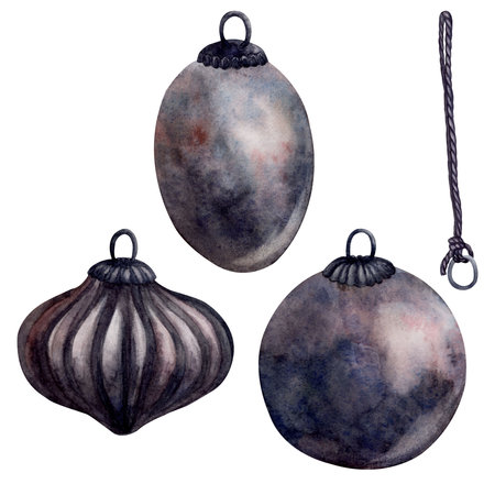 cotton. Watercolor. isolate. For prints, printing, stickers, tags, corporate identity, web design, invitations, patterns. Attribute of winter holidays. hand drawnの写真素材