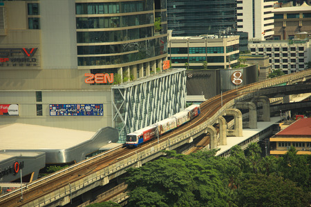 Sky train in Bangkokのeditorial素材