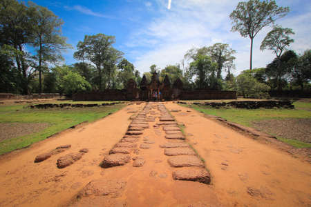 Banteay Srei in Angkorの写真素材