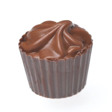 Chocolate candy, isolated on whiteの写真素材