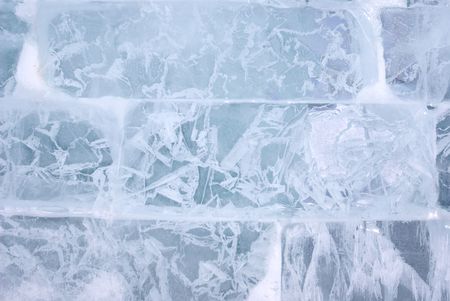Closeup view of Ice brick wall, backgroundの写真素材