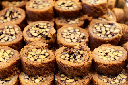 East sweets (Turkish delicious baklava)の写真素材