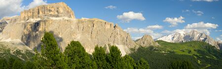 Italian Dolomites panoramic landscape, Italyの写真素材