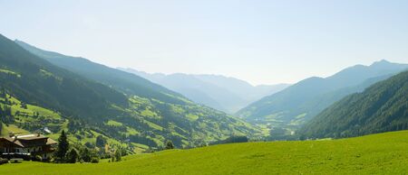Beautiful landscape of Italian Alpsの写真素材
