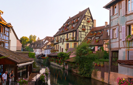 Beautiful view of the historic town of Colmarのeditorial素材