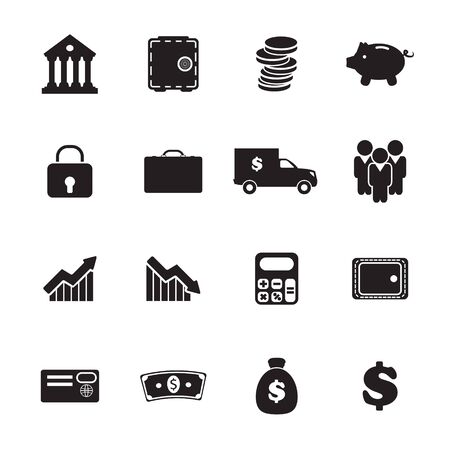 Banking icons setのイラスト素材