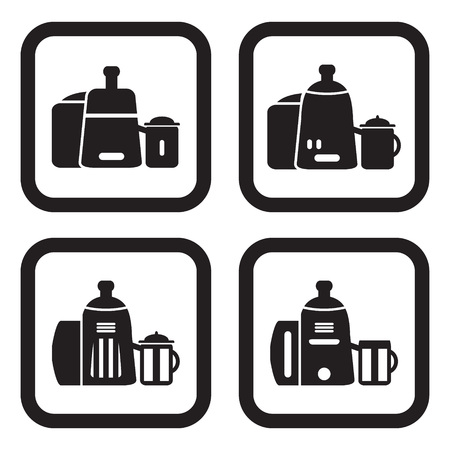 Juicer icon in four variationsのイラスト素材