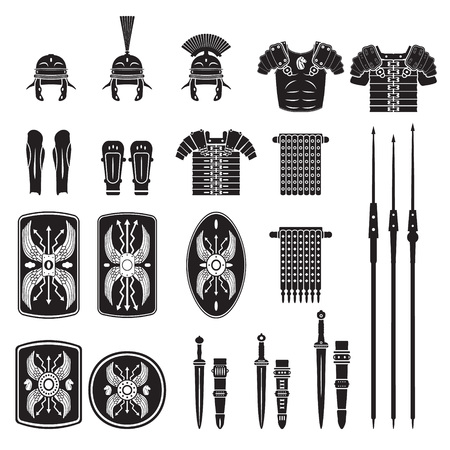 Warriors series - Roman army equipment vectorのイラスト素材