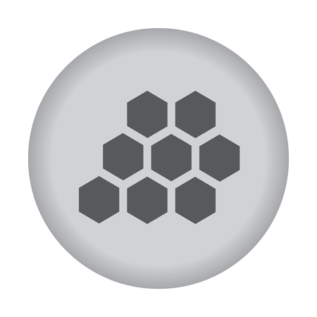 Honey cells icon. Vector eps 10.のイラスト素材