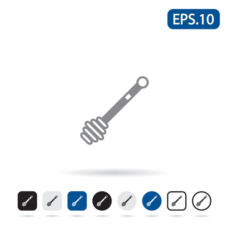 Honey dipper icon.のイラスト素材