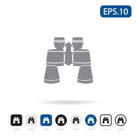 Binoculars icon. illustrationのイラスト素材