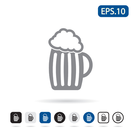 Beer mug iconのイラスト素材