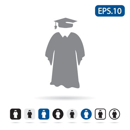 Gown icon. Vector illustration eps 10.のイラスト素材