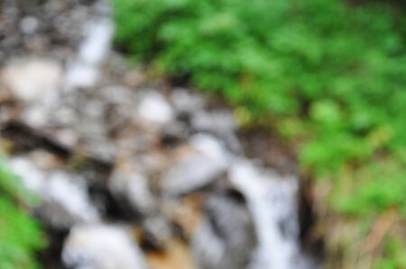 Waterfall bokehの写真素材