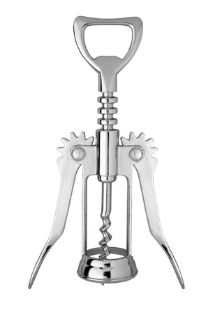 corkscrew isolated on whiteの写真素材