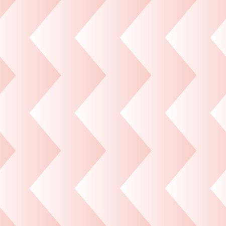 Trendy gradient zig zags seamless pattern for Valentine's Day on pale pink background. Flat style. Minimalist, simple. Can be used as a wallpaper, wrapping paper, textile print for wedding, birthday.のイラスト素材
