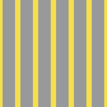 Cute yellow stripes on gray background seamless pattern. Colors of the year 2021. Flat style. Minimalist, simple. Can be used as a wallpaper, wrapping paper, textile print, backdrop etc.のイラスト素材
