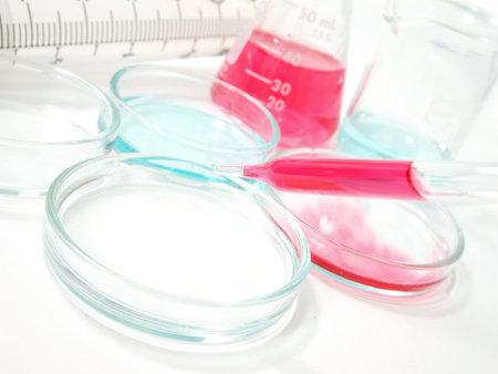 Laboratory glassware equipment, Experimental science research in laboratory 
