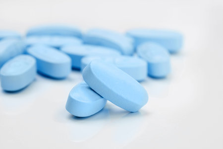 Bunch of blue pills