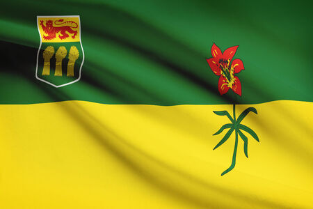 Canadian provinces flags series - Saskatchewanの写真素材